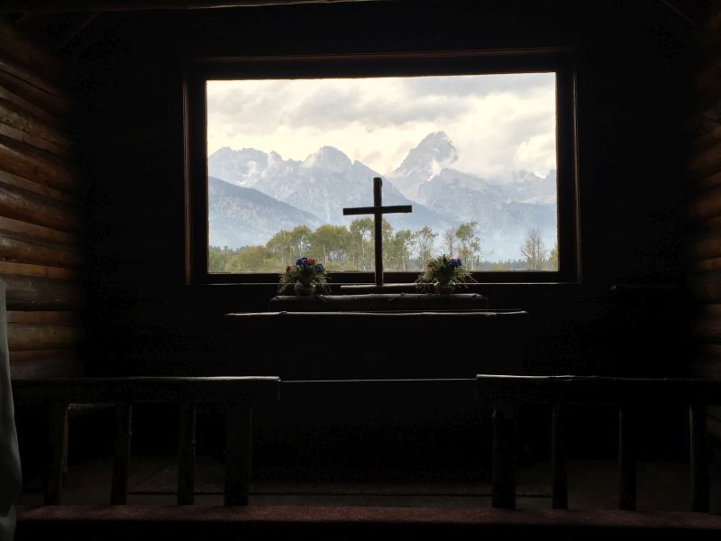 View from Inside the Chapel